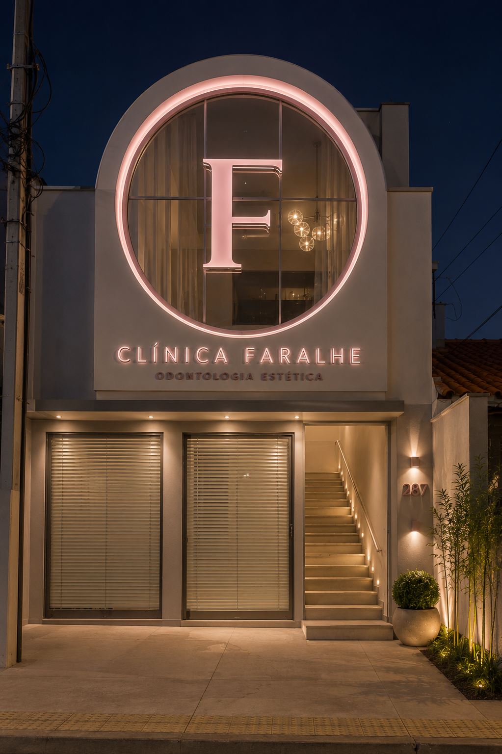 Fachada da Clínica Faralhe em Americana - SP